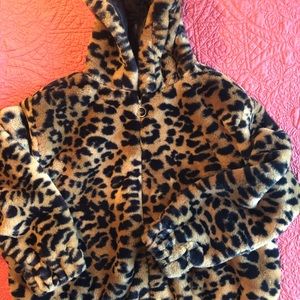 Leopard Faux Fur Coat